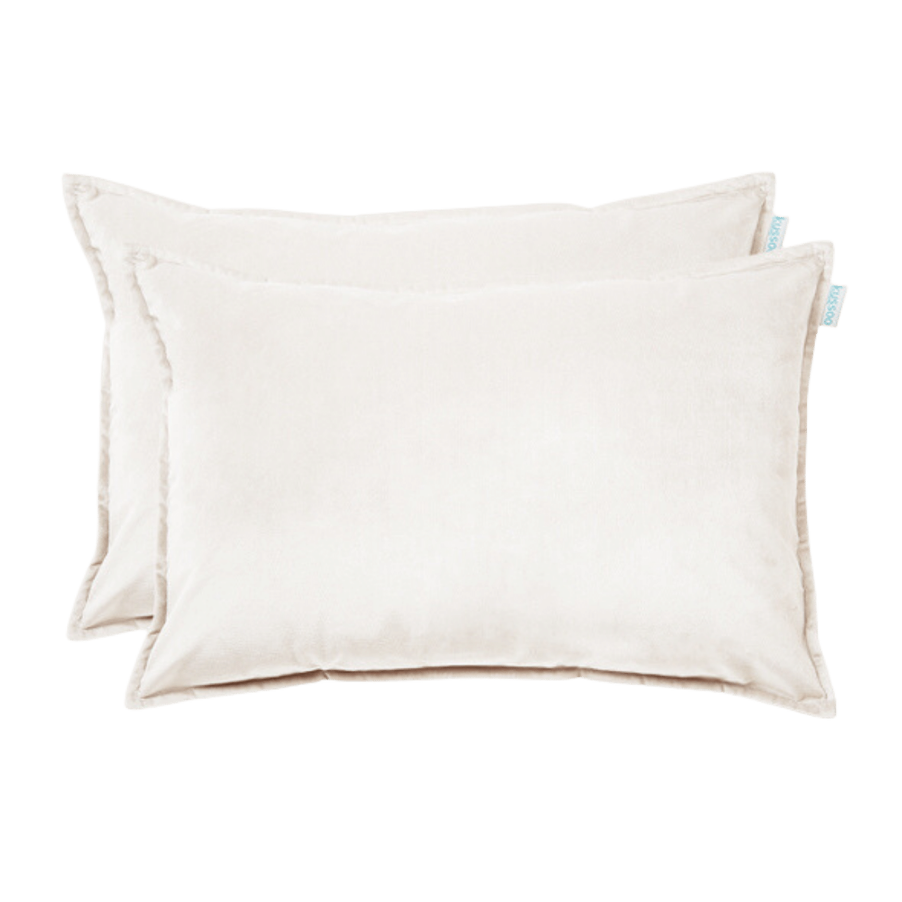 Kussen fluweel offwhite 40x60 cm set van 2 sierkussens