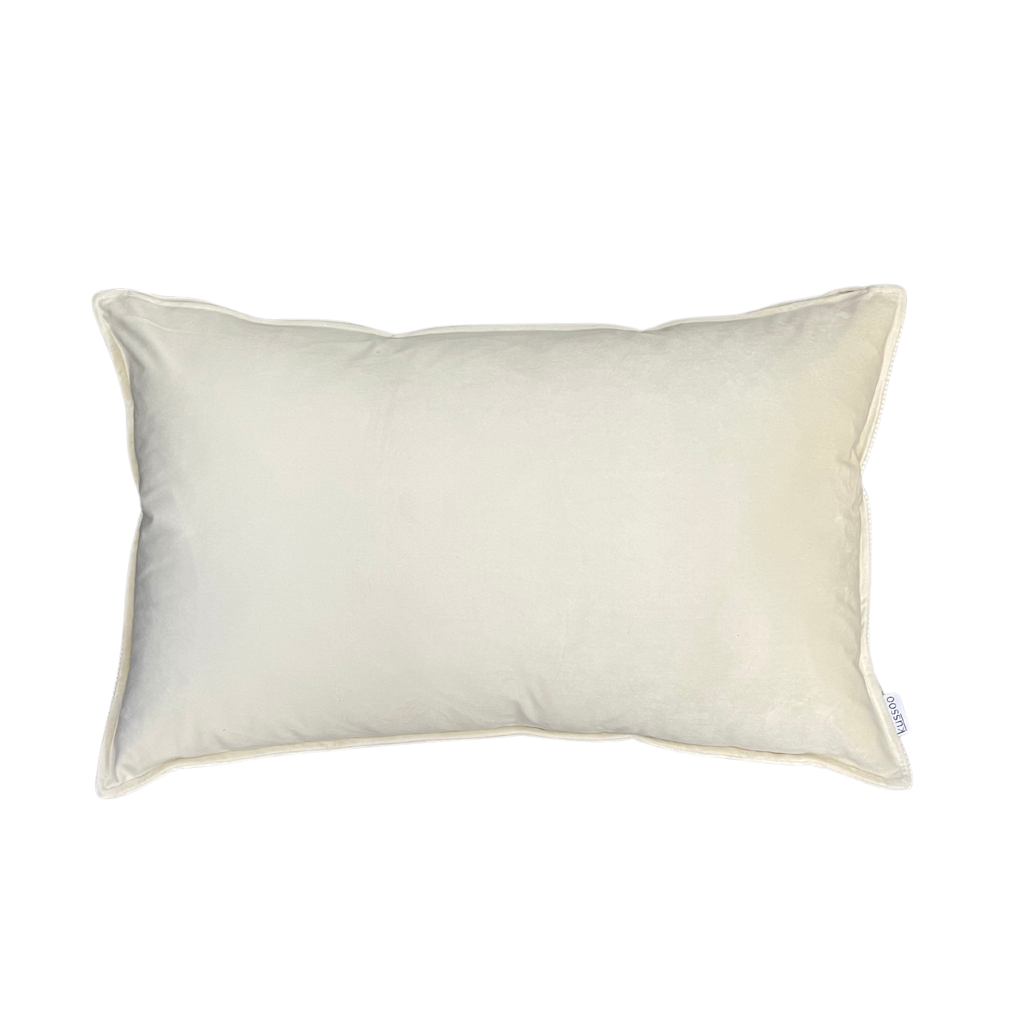 Kussen Ribcord Fluweel Offwhite 43x70 cm