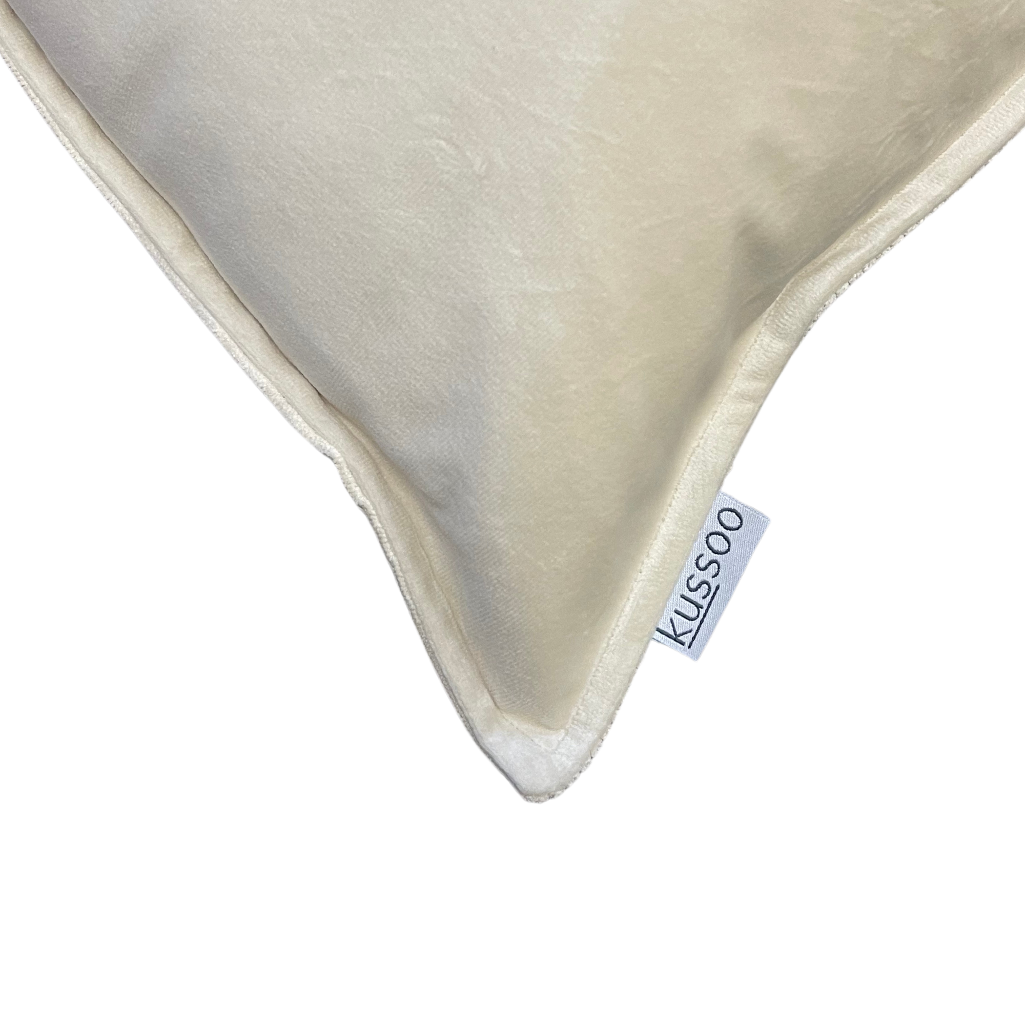 Kussen Ribcord Fluweel Offwhite 43x70 cm