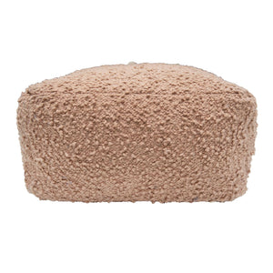 Poef Bouclé roze 50x50x25 cm