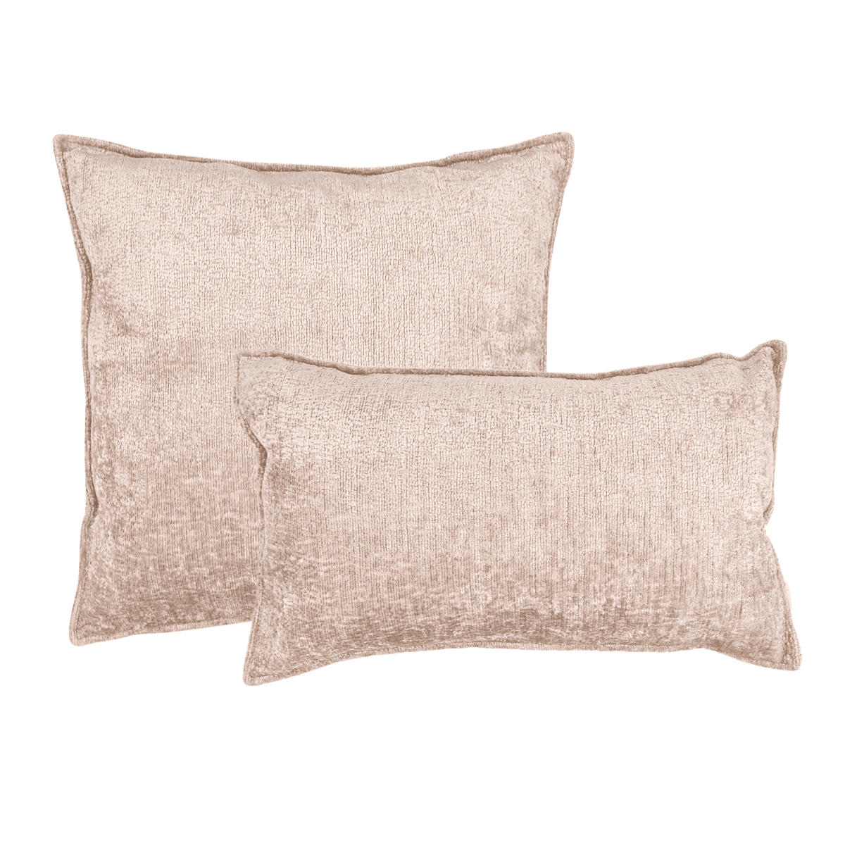 Set Sierkussen Lecce lichtroze | 50x50 & 30x50 cm | 2 stuks