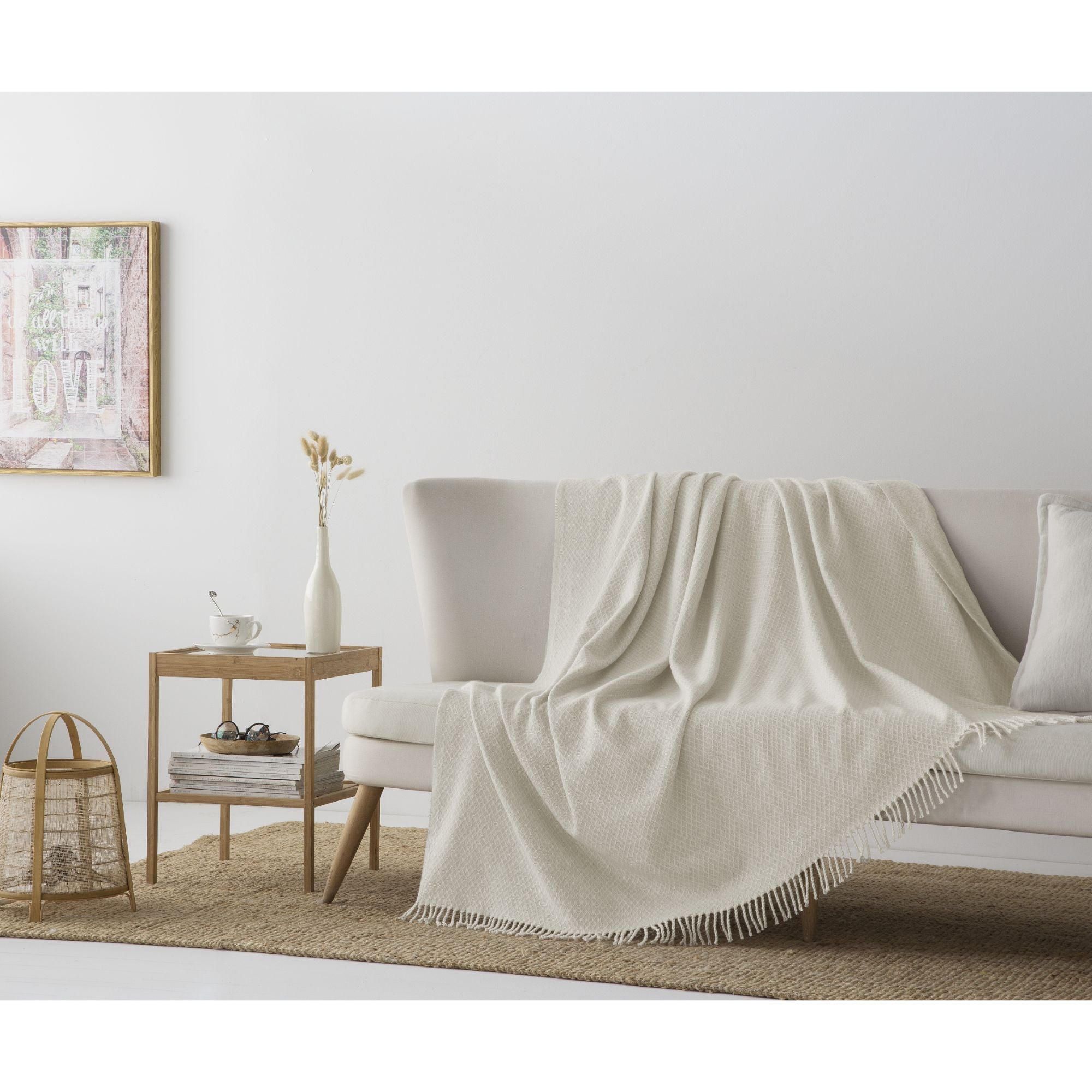 Plaid Sutri offwhite 130x170 cm