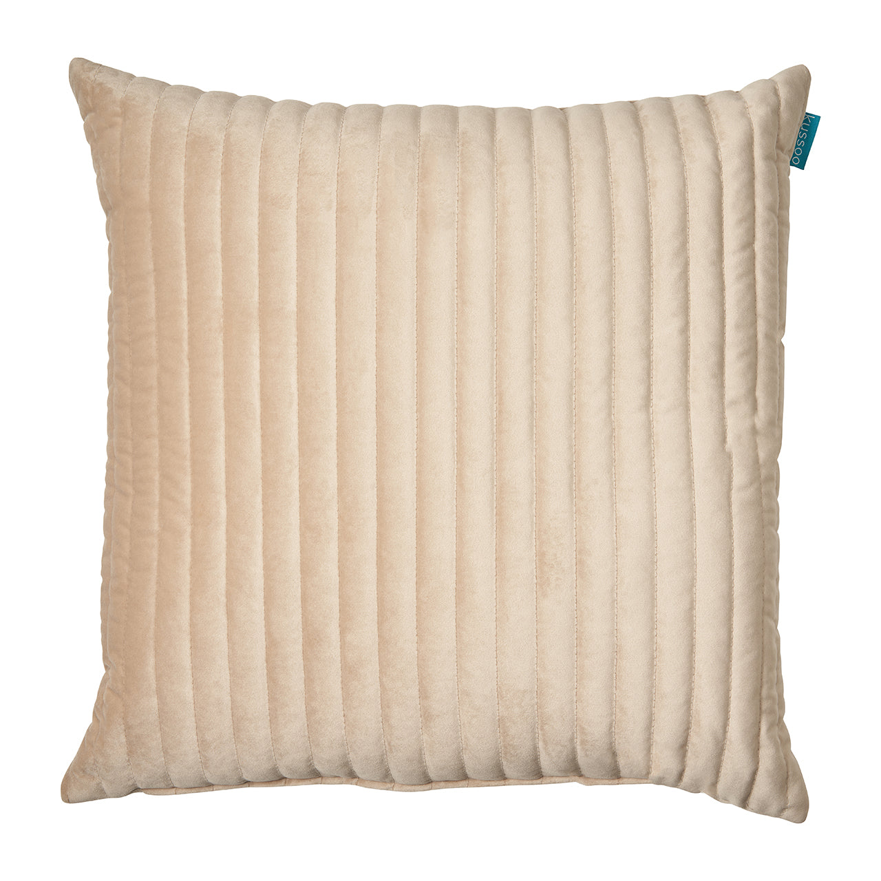 Fluweel-streep-beige-50x50-cm