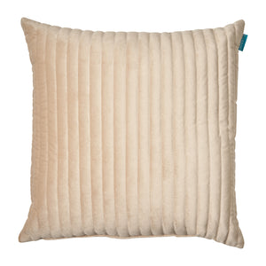 Fluweel-streep-beige-50x50-cm