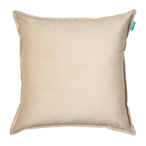 Fluweel-uni-beige-50x50-cm