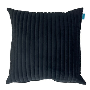 Kussen-Fluweel-Stripe-Zwart-50x50-cm