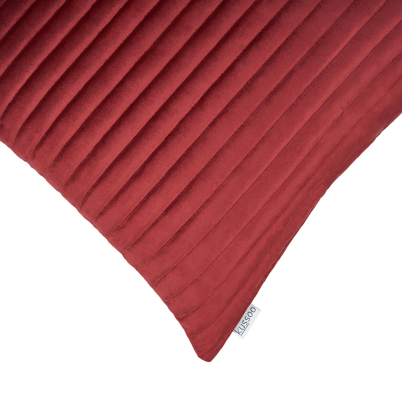 Kussen-fluweel-bordeaux-rood-streep-detail