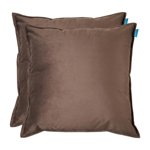 Kussen-fluweel-bruin-50x50-cm-set-van-2
