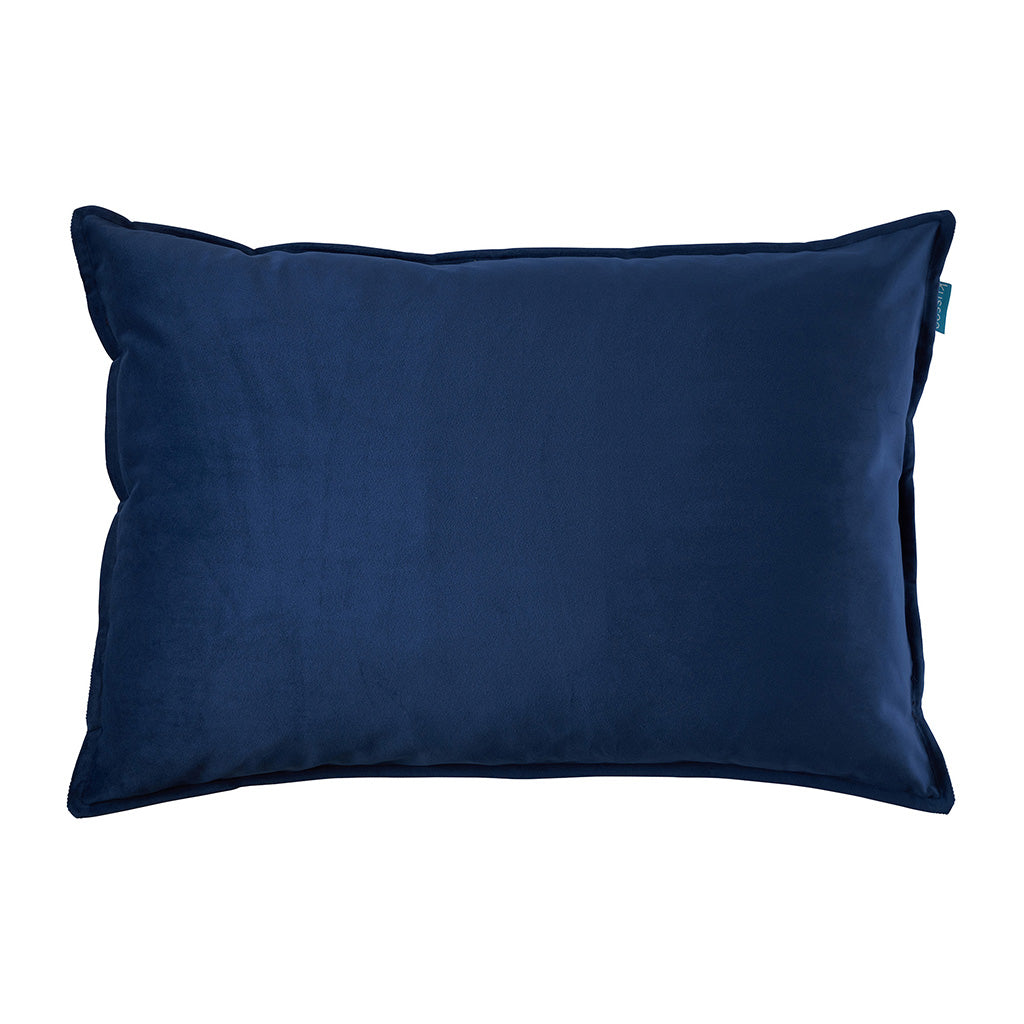 Kussen Fluweel indigo blauw 40x60 cm