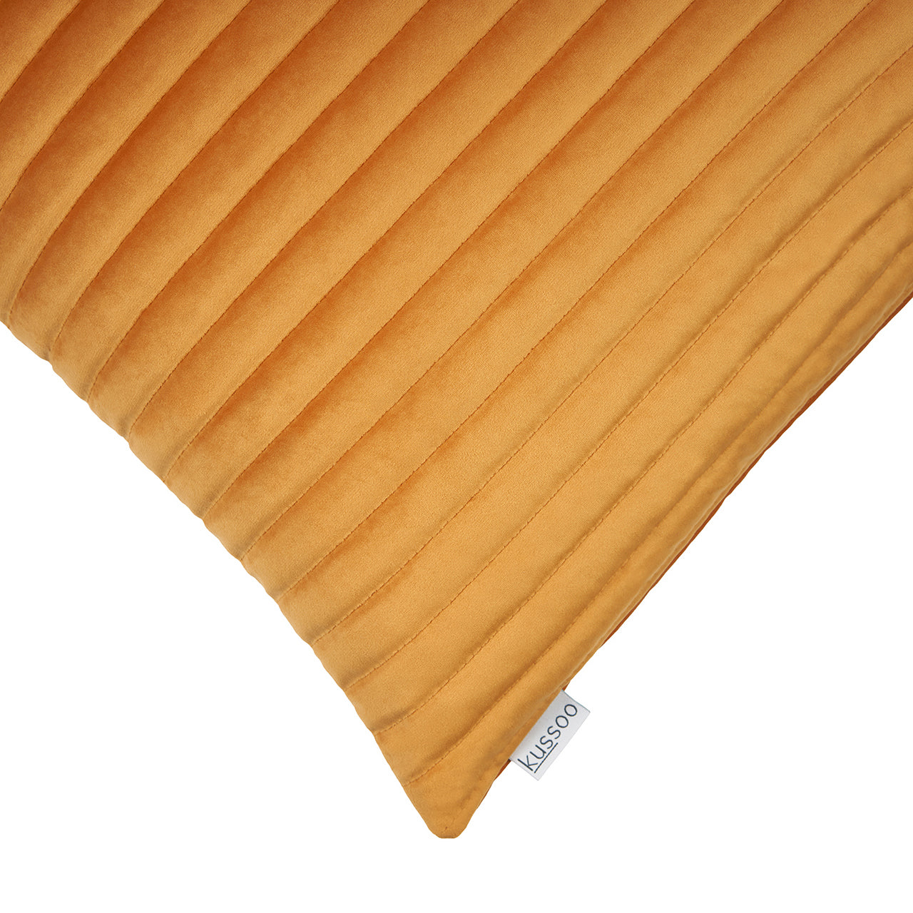 Kussen-fluweel-streep-okergeel-50x50-detail