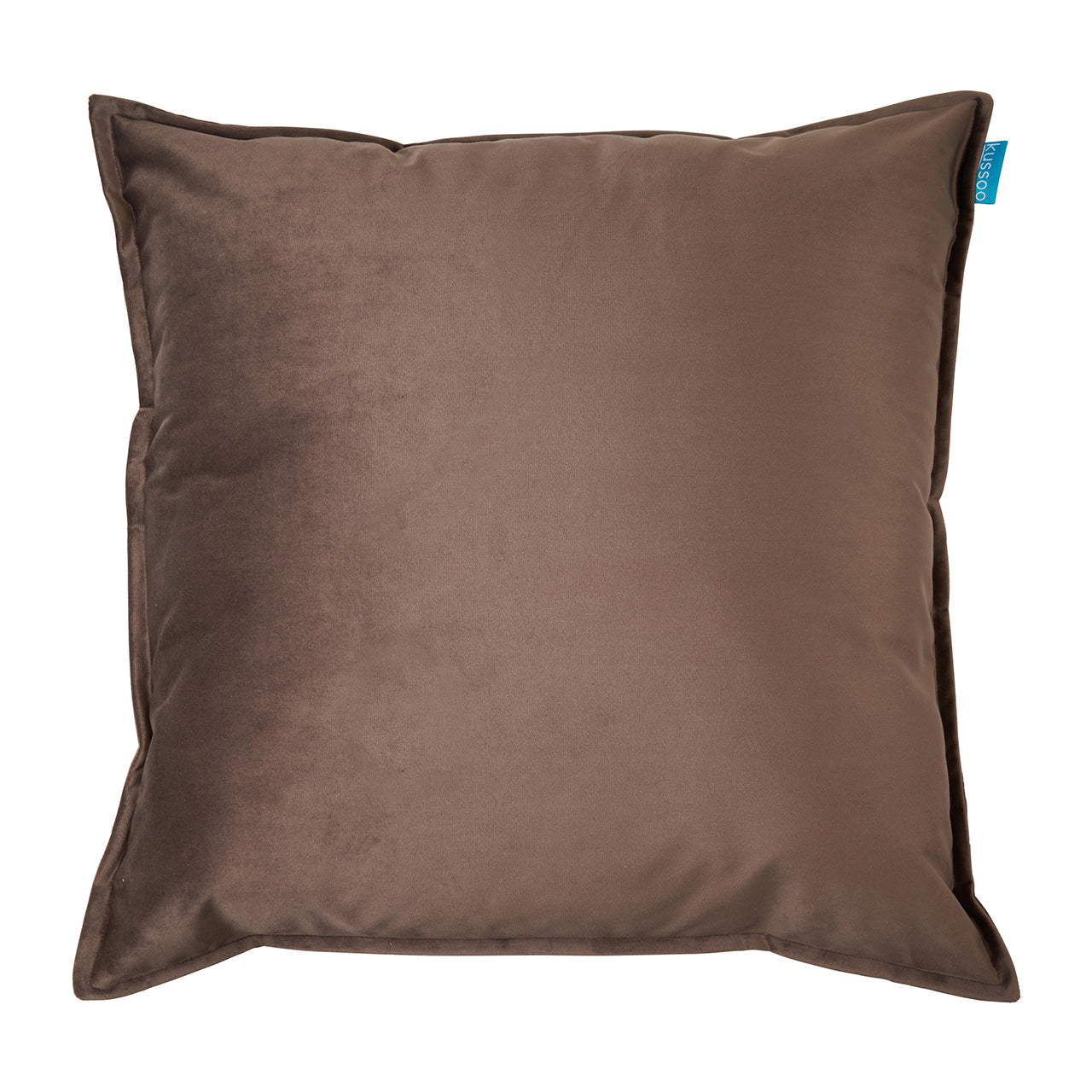 Kussen-fluweel-uni-bruin-50x50-cm