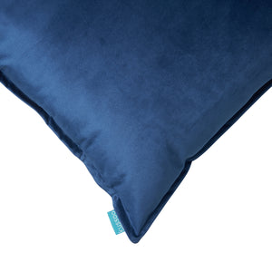 Kussen Fluweel uni indigo blauw 50x50 cm