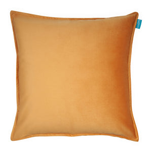 Kussen-fluweel-uni-okergeel-50x50-cm
