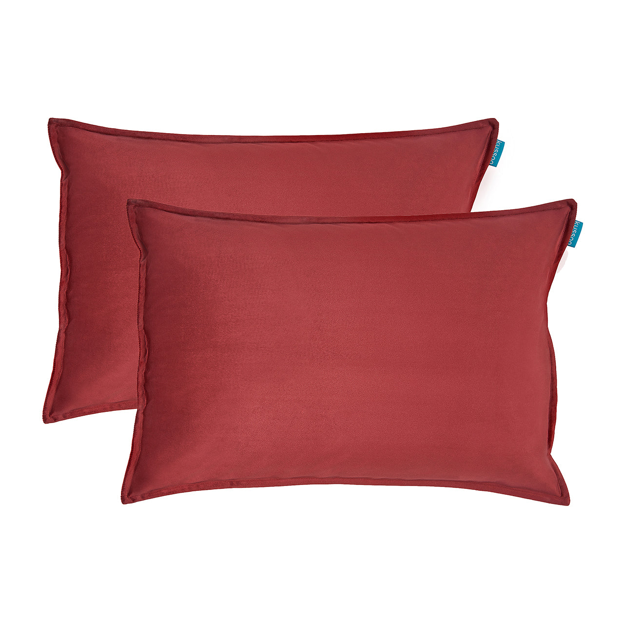 Kussenset-Fluweel-bordeaux-rood-40x60-cm