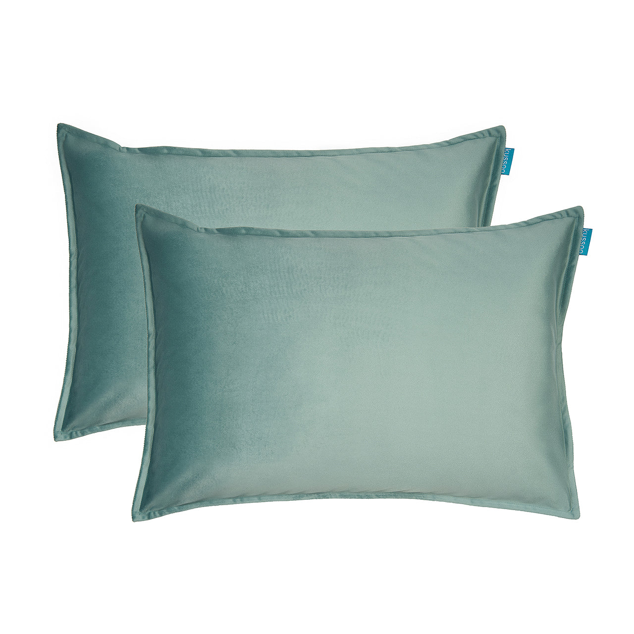 Kussenset-Fluweel-mint-40x60-cm