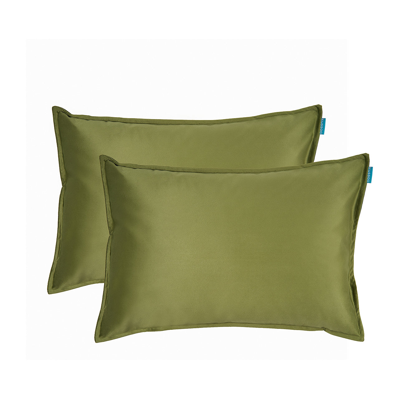 Kussenset-Fluweel-olijfgroen-40x60-cm