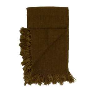 Plaid Linnen burnt brown 130x170 cm