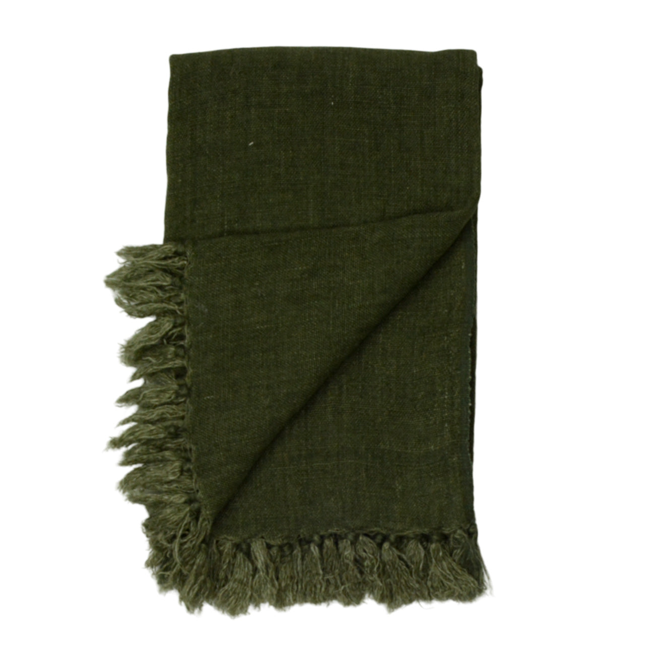 Plaid Linnen groen 130x170 cm