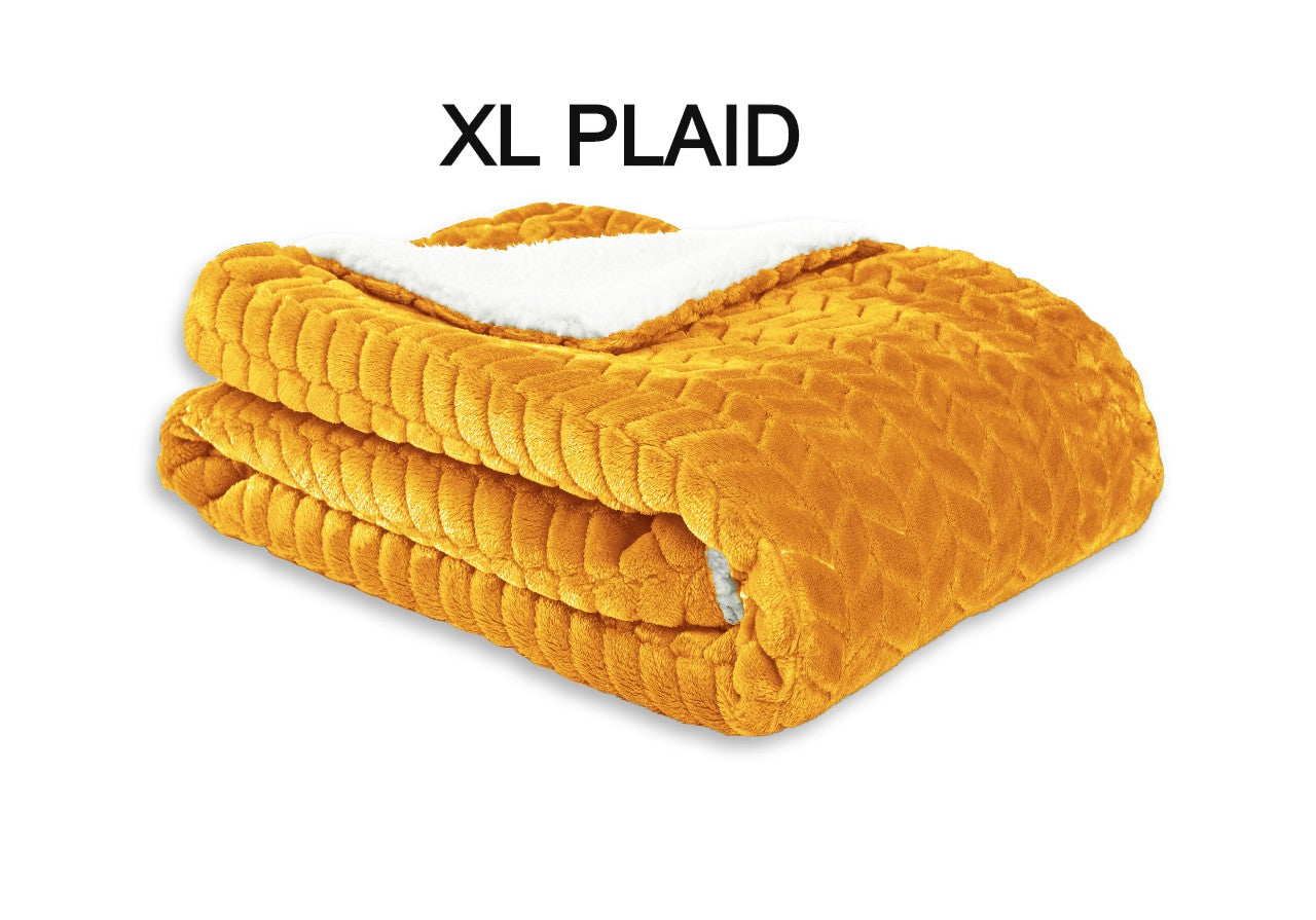 plaid-leaf-okergeel-XL